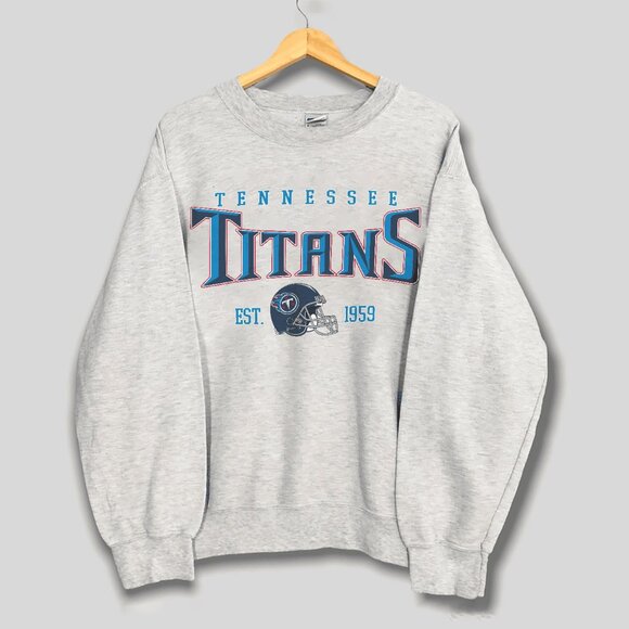 Vintage Tennessee Titans Sweatshirt, Vintage NFL Tennessee Titans Football Shirt - Picture 1 of 2